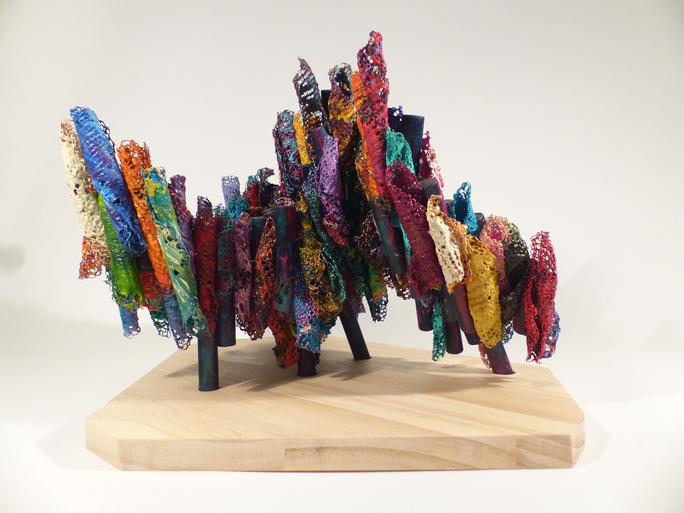 Wire and wood island becomes a bridge back