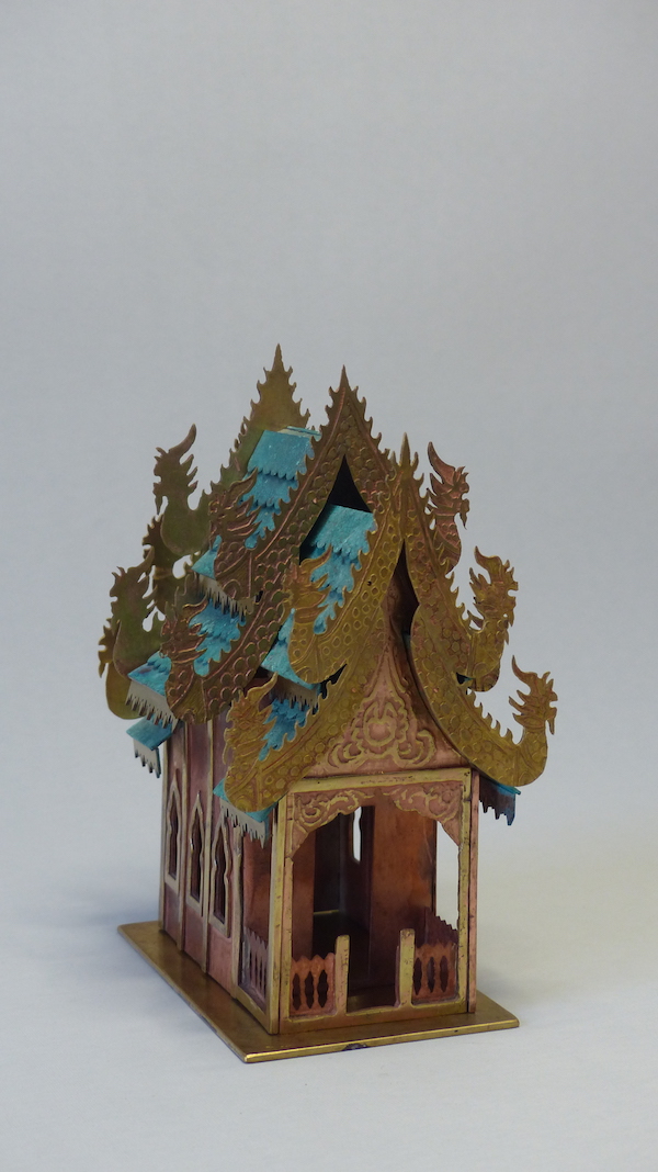 Spirit House Miniature East Asian Metal shrine