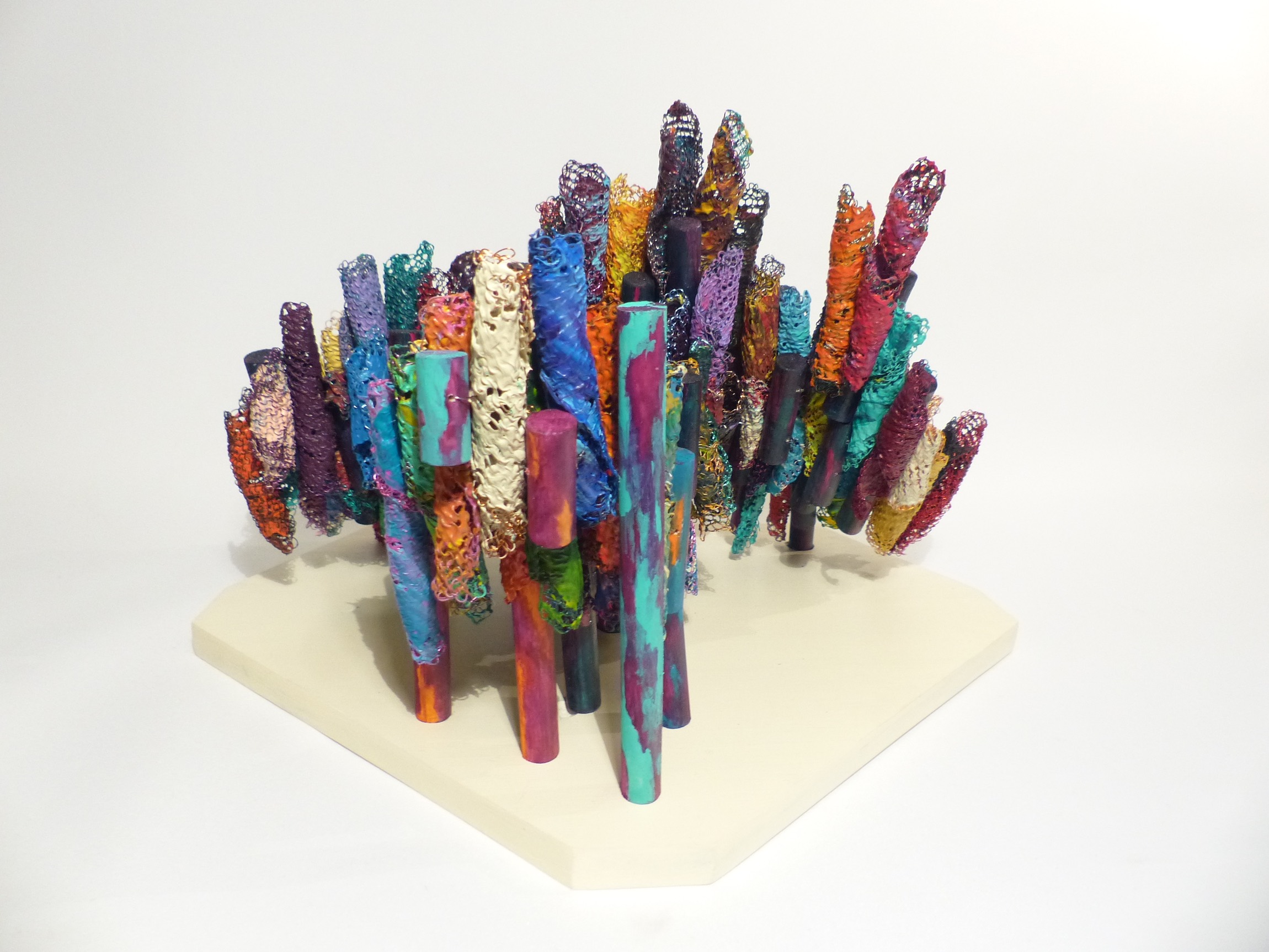 Wire and wood island becomes a bridge back