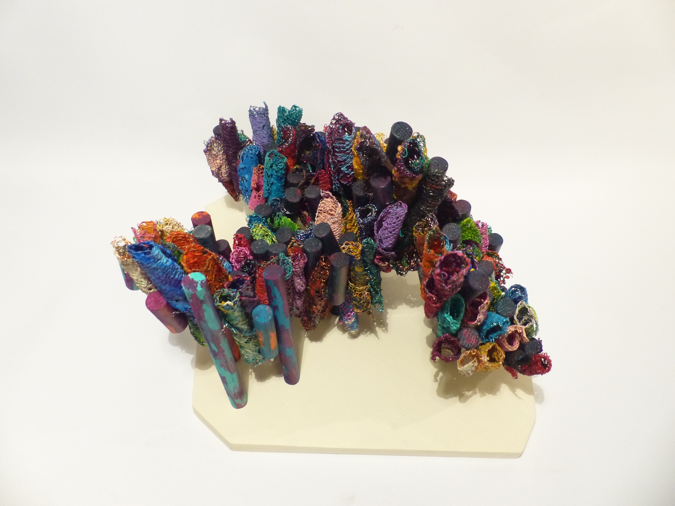 Wire and wood island becomes a bridge back