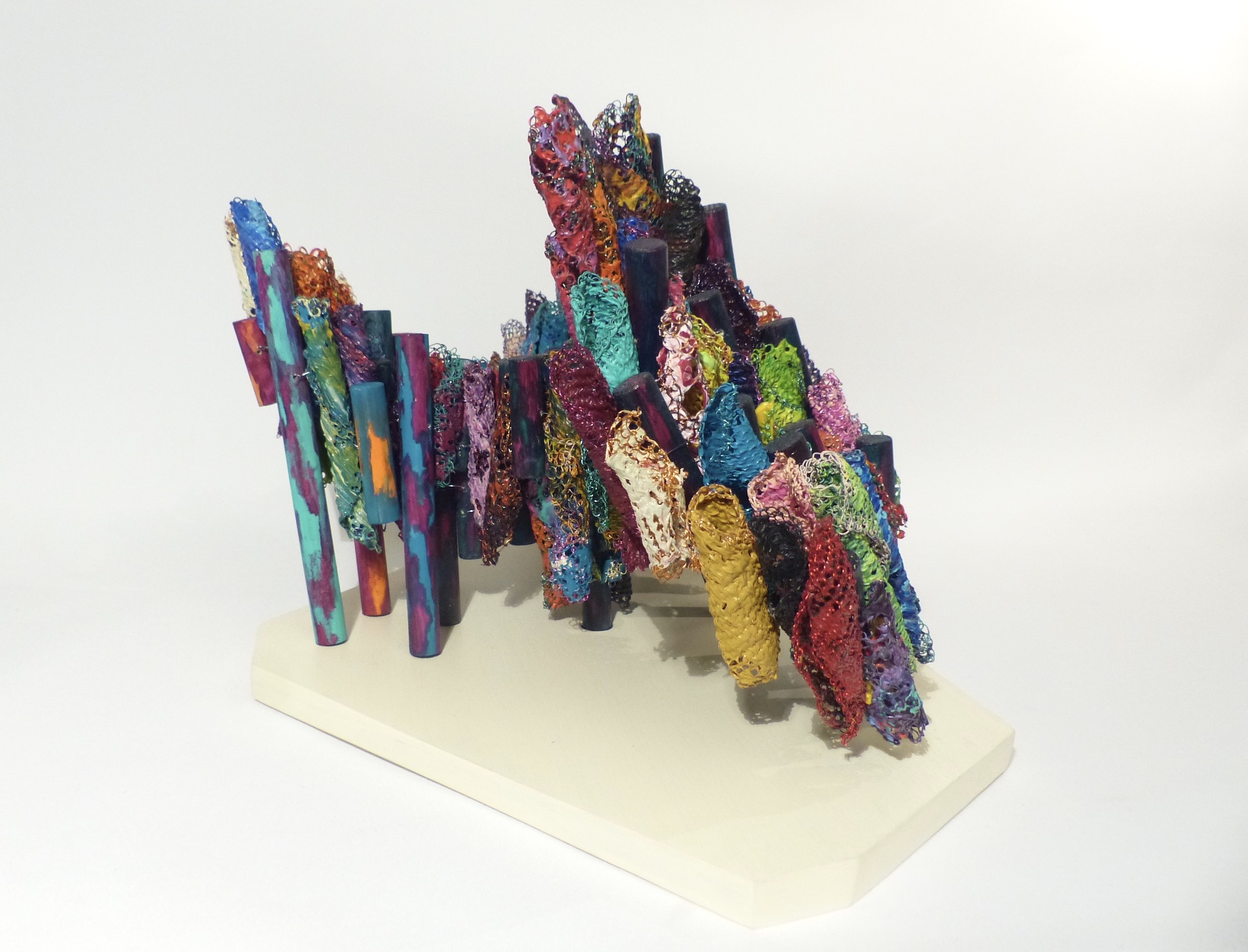 Wire and wood island becomes a bridge back