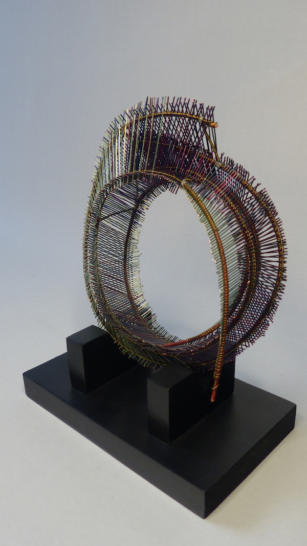 Empty circle A circle composed of coloured wire and reed