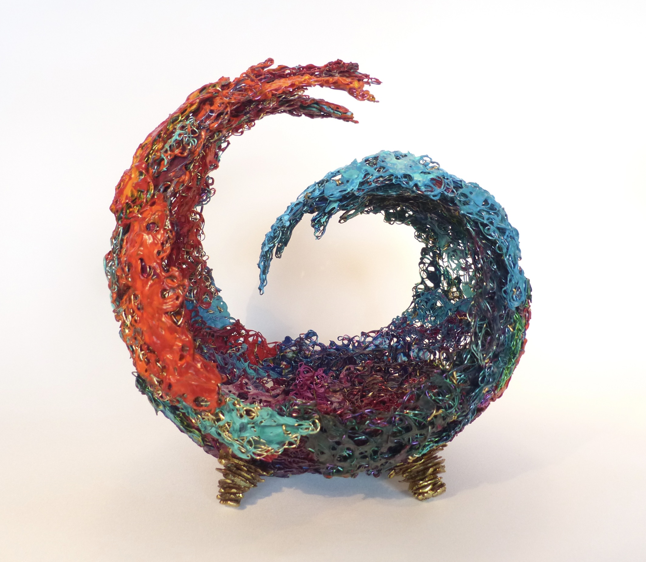 Fire Led A circle of waves rising from pain